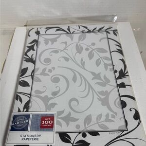 Gartner Studios Black and Gray Stationery Set